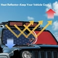 thumbnail image 4 of Uorisanigo Windshield Sun Shade for Wrangler TJ JK American Flag Bald Eagle Windshield Sunshade Visor Mat for 2018-2023 Jeep Wrangler JL JLU Gladiator JT Visor Shield Cover Accessories, 4 of 7