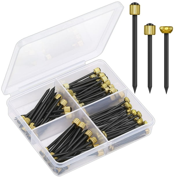 90 clavos para colgar cuadros, 3 tamaños de clavos decorativos de pared para colgar cuadros, kit de marco para colgar (clavos pequeños, medianos y grandes)