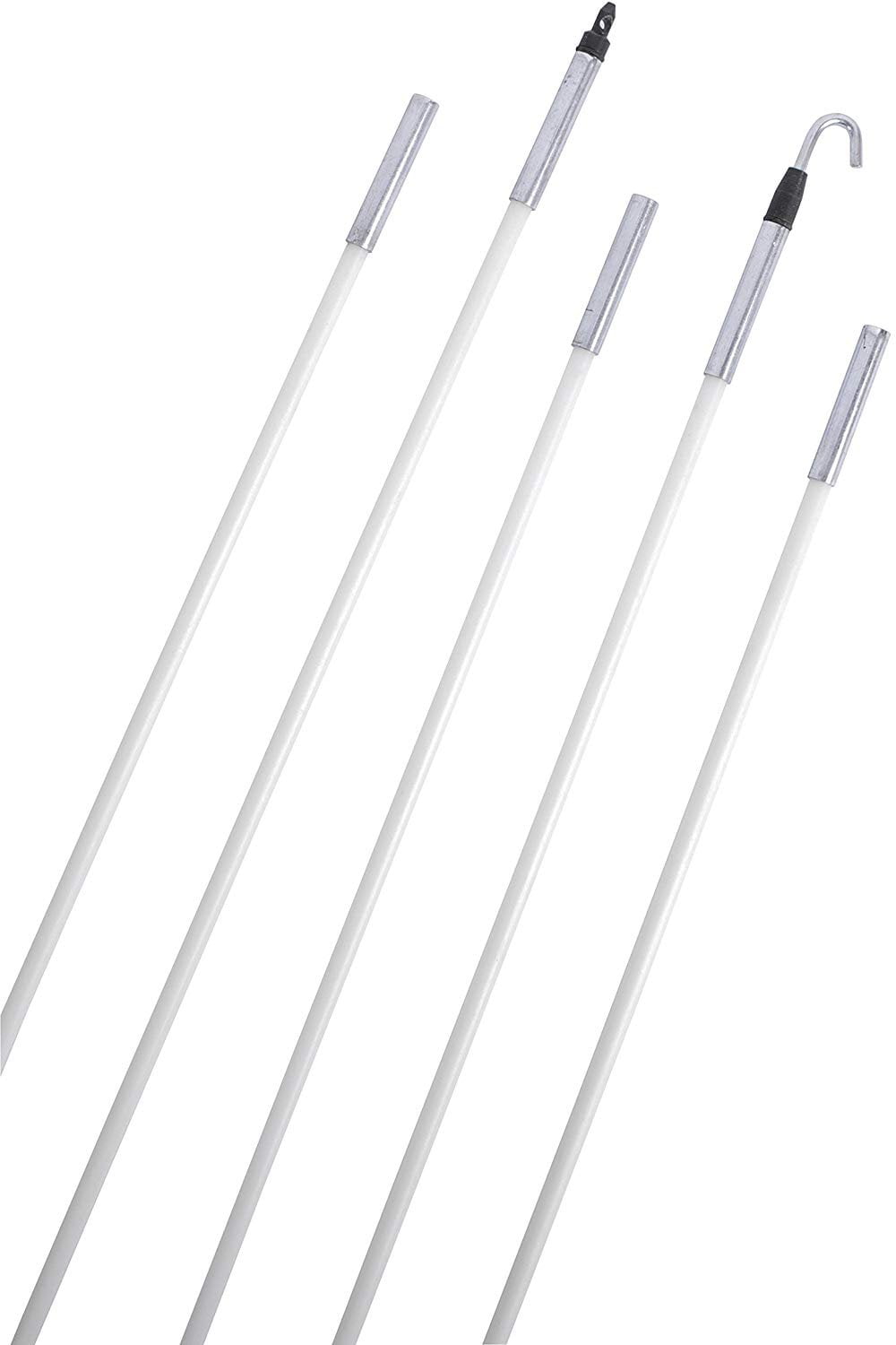 15ft fiberglass fish poles Cable Installation Tool Gardner Bender FTX-15GL Glo Fish 15 Ft  Glow-in-the-Dark Fiberglass Fish Sticks – 5 Interlocking 3 Ft Rods, Bullet  Nose & Hook End For Wire Fishing