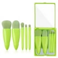 thumbnail image 1 of MZCPSYHA Easy Taken Travel Makeup Brush Set 5pcs Mini Complete Function Cosmetic Brushes Kit 5pcs With Mirror, 1 of 1