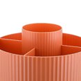 thumbnail image 3 of Soporte giratorio para brochas de maquillaje, compartimento para pintalabios, soporte para cejas (naranja) Ehuebsd Libre de BPA, 3 of 7