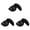 3 Pair Black, variant on 3 Pairs Foot Shoe Inserts - Toe Cushion Inserts,Big Shoe Fillers - Casual,Sports,Boots - Half Size Bigger