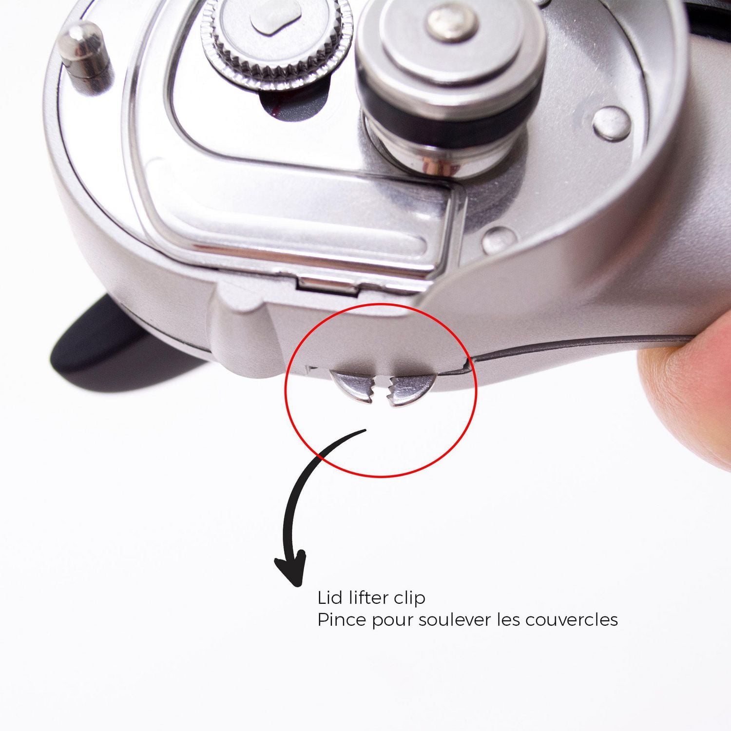 Starfrit Ouvre-boîte 'Securimax Auto' S'agrippe sur le dessus / Sécuritaire