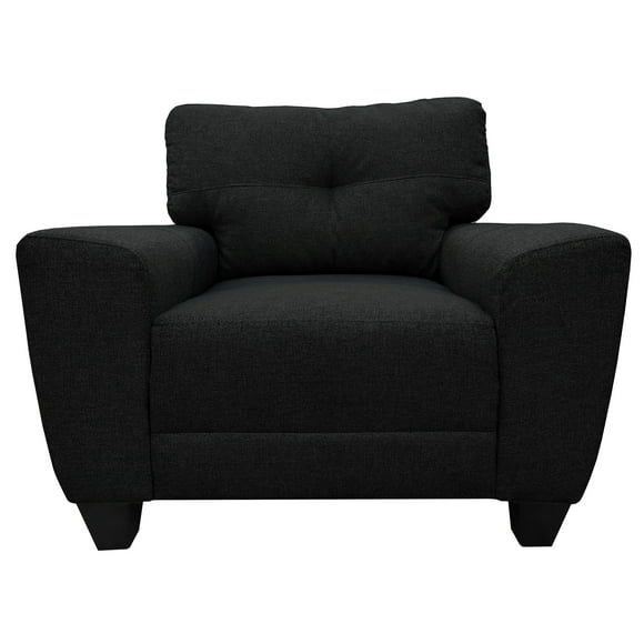 Sillon El Bazar Store Sidney Lino Negro 1 plaza, Modular, Moderno, Sala, Ocasional