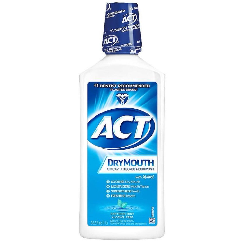 ACT Total Care Dry Mouth Anticavity Fluoride Mouthwash Soothing Mint