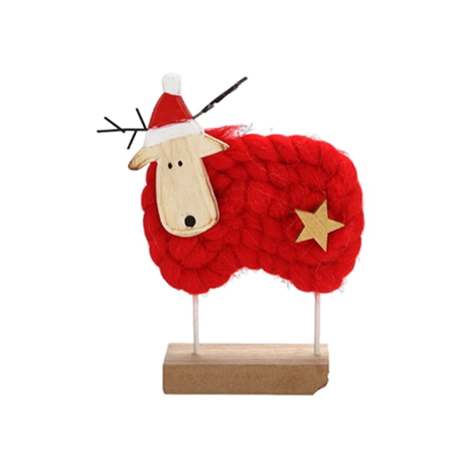 Bewildely Adorno navideño para sala de estar, dormitorio, Adorable, mesita de noche, figurita decorativa, decoración para el hogar, la Oficina y el Kits de decoración para fiestas Animal Bewildely HA070120-03