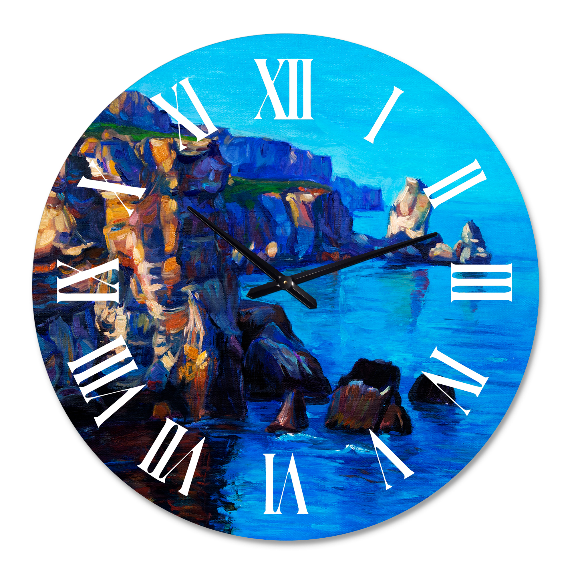 Designart 1 in Coastal Wall Clock