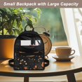 thumbnail image 5 of HELLHERO Golden Butterfly Moon Pattern Light Small Backpack, Practical Practical Backpacks with Adjustable Strap for Outdoor Daily, 5 of 8