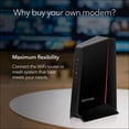thumbnail image 6 of NETGEAR Nighthawk DOCSIS 3.1 Mid/high-Split Cable Modem (CM2500-1AZNAS) – Approved for Today’s Faster Speeds - Works With all Cable Providers Incl. Xfinity, Spectrum, Cox - Cable Plans up to 2Gbps, 6 of 10