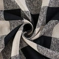 thumbnail image 7 of DriftAway Buffalo Checker Pattern Linen Textured Lined Thermal Insulated Blackout and Room Darkening Grommet Window Curtains Printed Plaid 2 Panels W52xL84, 7 of 7
