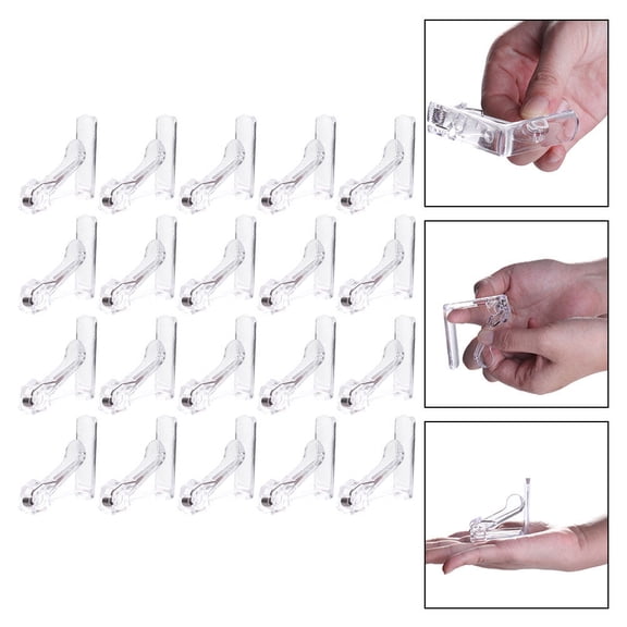 20-Pack Tablecloth Clips and Clamps for Outdoor and Indoor Use, Garden, Banquet, Netting, Picture Hanging Accessories