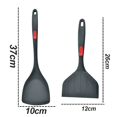 thumbnail image 2 of 1. SOLUCIÓN ÓPTIMA: ¡Cocinar tus platos favoritos es fácil con el juego de utensilios de cocina! Fácil de usar y práctico, este kit de espátula de 2 piezas es imprescindible en cualquier cocina bien, 2 of 5