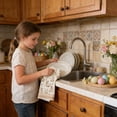 thumbnail image 6 of SHENGXINY Easter Kitchen Towels,Cute Bunny Super Absorbent Dish Towel Ultra Soft Tea Towel Hand Towels,Spring Kitchen Bathroom Decorations Multicolor 24x16in, 6 of 6