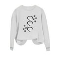thumbnail image 2 of PNTUTB Oversized Sweatshirts for Women Printed Casual Loose Long Sleeve No Hoodie Crew Neck Sweatshirt, 2 of 5