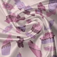 thumbnail image 5 of Ambesonne Cupcake Valance Pack of 2, Tasty Bakery Flowers Art, 42"X18", Pearl Pale Fuchsia, 5 of 5