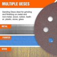 thumbnail image 5 of unique 125mm Sanding Discs Mixed Grit 40/60/80/100/120/150/180/240 Sanding Paper 80 Pieces 8 Holes Sanding Disc For Orbital Sander, 5 of 5