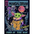 thumbnail image 2 of Junior's Star Wars: The Mandalorian 12 Cents Retro Comic  Graphic Tee Navy Blue 2X Large, 2 of 3