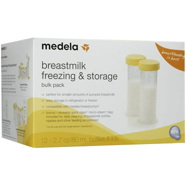 Medela Breast Milk Freezing & Storage 80 ml Container - 12 Pack 