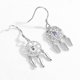 thumbnail image 2 of Guardurnaity 1 par de pendientes de mujer, colgante de borla, adorno de pendiente, joyería de moda para novia, decoraciones para fiestas de citas, Ropa, zapatos y accesorios Miscelánea Blanco, 2 of 6