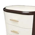 thumbnail image 4 of Paris Chic Wood & Marble Nightstand - Espresso, 4 of 10