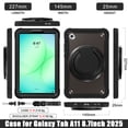 thumbnail image 4 of XYX For Samsung Galaxy Tab A9/ Tab A11 Case 8.7 inch, 360 Rotating Hand Grip, Shoulder Strap, Heavy Duty Drop Protection, Black, 4 of 7