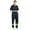Navy, variant on TOPTIE Short-Sleeve Coverall Enhanced Visibility Striped One Piece Jumpsuit Reflective-Black-S