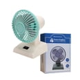 thumbnail image 5 of Vintage Mini Desk Fan – Retro Styling with Powerful Airflow, Perfect Gift for Nostalgia Lovers & Kids, White and Blue, 5 of 11