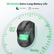 BEST- Tecknet Wireless Mouse 2.4G Usb | 6-Level 4800 Dpi | 30-Month Battery Life