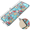 thumbnail image 2 of Kitchen Rugs and Mats Non-Skid Washable Runner Rugs Christmas Santa Socks Gift Boxes Candy Canes Long 72x24 inch for Floor Cushioned Hallway Entryway Indoor 2x6, 2 of 7