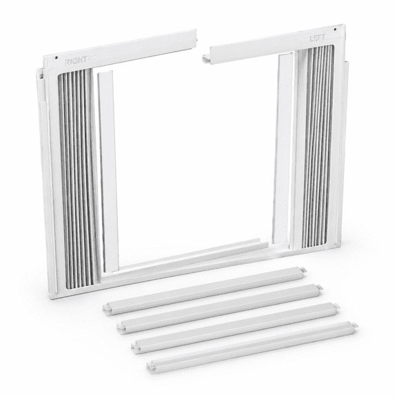 Window AC Side Panel With Frame Set, 5000BTU, White, Fits 5000 BTU Air Conditioner Units