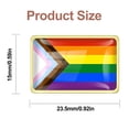 thumbnail image 4 of Pines de arcoíris, 8 piezas de pines LGBT, insignias rectangulares de orgullo, broches, pines, accesorios, pines para hombres y mujeres, 4 of 7