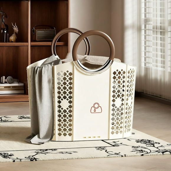 Organizadores y almacenamiento de armarios, organización y almacenamiento, cesta de ropa sucia de gran capacidad, plegable, transportable, para picnic al aire libre, cesto de ropa sucia de plástico