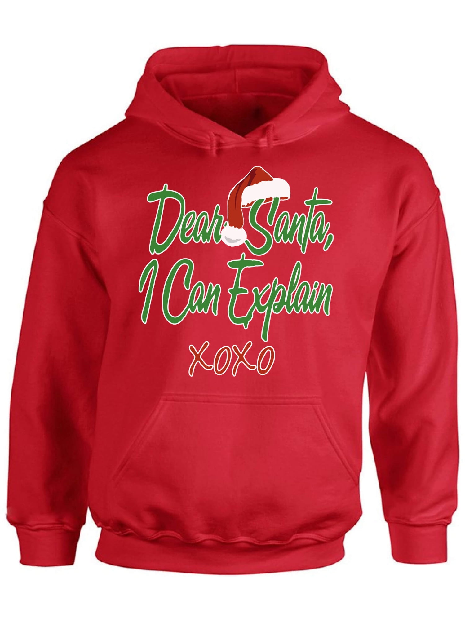 Awkward Styles Dear Santa I Can Explain XOXO Christmas Sweatshirt Christmas  Hoodie Santa Hat Ugly Christmas Sweater Christmas Sweatshirt for Men for  Women Santa XOXO Christmas Hooded Sweatshirt - Walmart.com