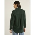 thumbnail image 3 of Time And Tru Womens Long Sleeve Cord Shirt , Sizes- XS-XXXL, 3 of 5