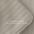 thumbnail image 3 of Noble Linens 3 Piece Latte Stripe Stitch Quilt Set, Queen / Full, 3 of 6