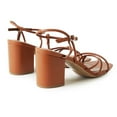 thumbnail image 4 of J. Adams Camila Sandals for Women, Square Open Toe Strappy Mid Block Heels, Elegant & Comfortable, 4 of 7