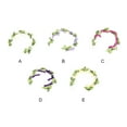 thumbnail image 6 of Artificial Flower Door Garland Fake Wreath Decal Household Accessories Fine Workmanship Compact Size Multipurpose Wedding Light Purple 1.8m, 6 of 10