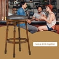 thumbnail image 6 of Costway Set of 2 29'' Swivel Bar Stool Leather Padded Dining Kitchen Pub Chair Backless, 6 of 11