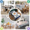 thumbnail image 5 of Pioneer Flower Floral Print Pattern Rectangle Tablecloth 60"x120", Waterproof Polyester Table Cloth, Wipeable Spillproof for Dining Camping Indoor Outdoor, 5 of 6