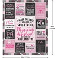 thumbnail image 4 of Physician Assistant Gifts, Physicians Assistant Gifts for Women, PA Week Gift Throw Blankets 60" x 50", PA Gifts for Women, Physician Assistant Graduation Gifts, Gifts for Physician Assistant, 4 of 5