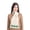 Natural, variant on SAOL Irish Aran Shamrock Knitted Scarf 100% Soft Merino Wool Women`s Warm Button Closure Loop Scarf from Ireland