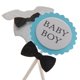 thumbnail image 3 of BABY Shower BOY GIRL1er cumpleaños Cake Topper Cupcake Picks decoración Azul, 3 of 9