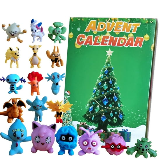 2025 Kids' Holiday Advent Calendar,24 Surprise Toy Figures & Accessories Perfect for Ages 4 - Ideal Valentine's Day, Easter, Christmas School Gifts
