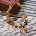 thumbnail image 2 of Nueva calcedonia calabaza pulsera mujer Retro estilo chino étnico peridoto pulsera Simple oro seda Jade joyería oro seda Jade cacahuete, 2 of 2