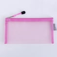 thumbnail image 5 of WIZUTIZ Transparent Mesh Pencil Bag Large Capacity Zipper Storage Bag Student Exam Special Portable Pencil Bag Stationery Bag Home Gadgets Fade Resistant, 5 of 5