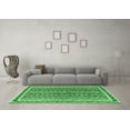 thumbnail image 3 of Ahgly Company Indoor Round Abstract Emerald Green Modern Area Rugs, 7' Round, 3 of 4