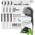 thumbnail image 4 of The Humble Co Single Thread Dental Floss Picks Charcoal 200 Count, 4 of 7
