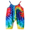 thumbnail image 2 of Toddle Sleeveless Jumpsuit with Tie-dye Pattern Printing Elastic Closure Clothing, 2 of 2