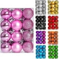 thumbnail image 2 of Christmas Decorations Clearance, 24Pcs Christmas Balls Ornaments, 1.18'' Shatterproof Christmas Tree Decorations Ornaments, Christmas Decorations for Indoor Home Holiday Wedding Party Pink, 2 of 7