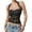 Black, variant on Women's Tanks and Stylish Backless Tank Top for Daily and Wear with Tie Detail Versatile Summer and Fall Basic 34b Shelf Bra M